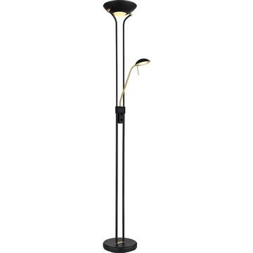 Lampadaire Leonas métal noir mat LED