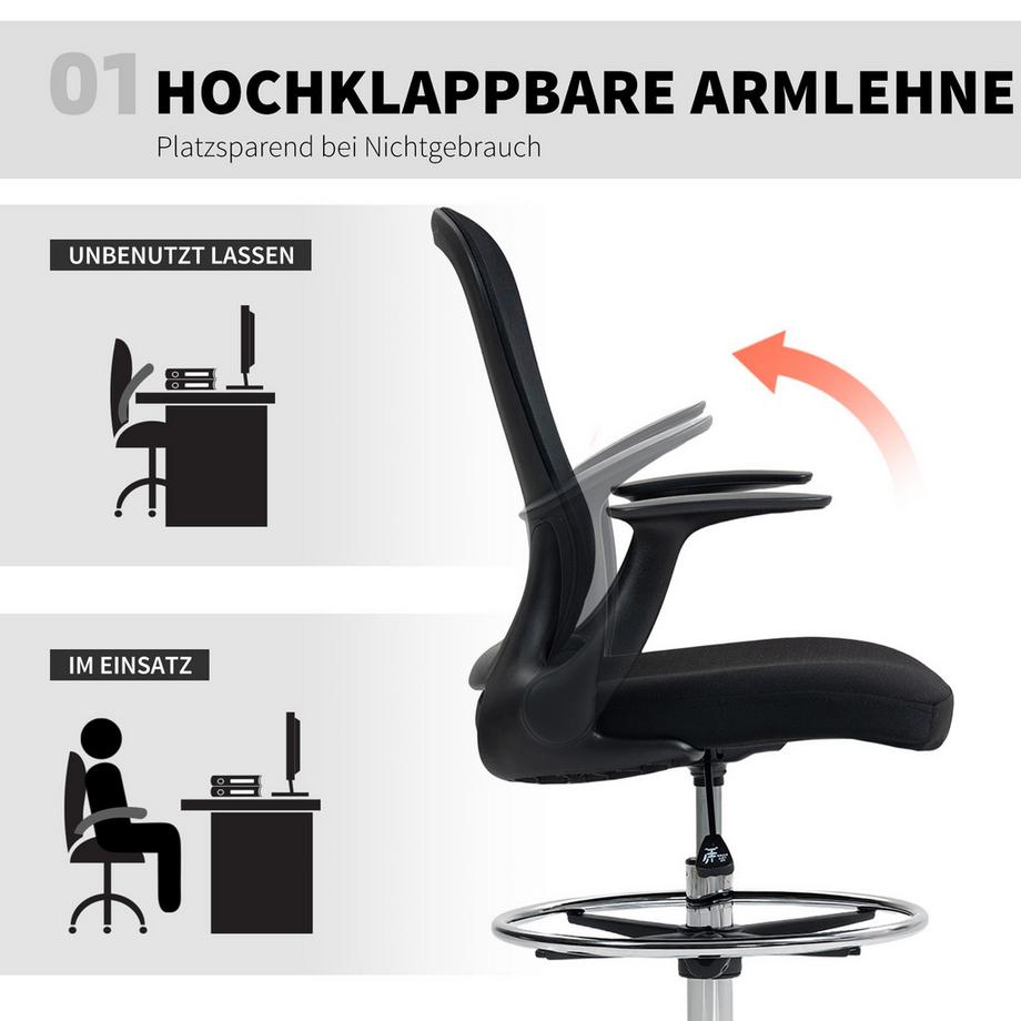 HOMCOM chaise de bureau  