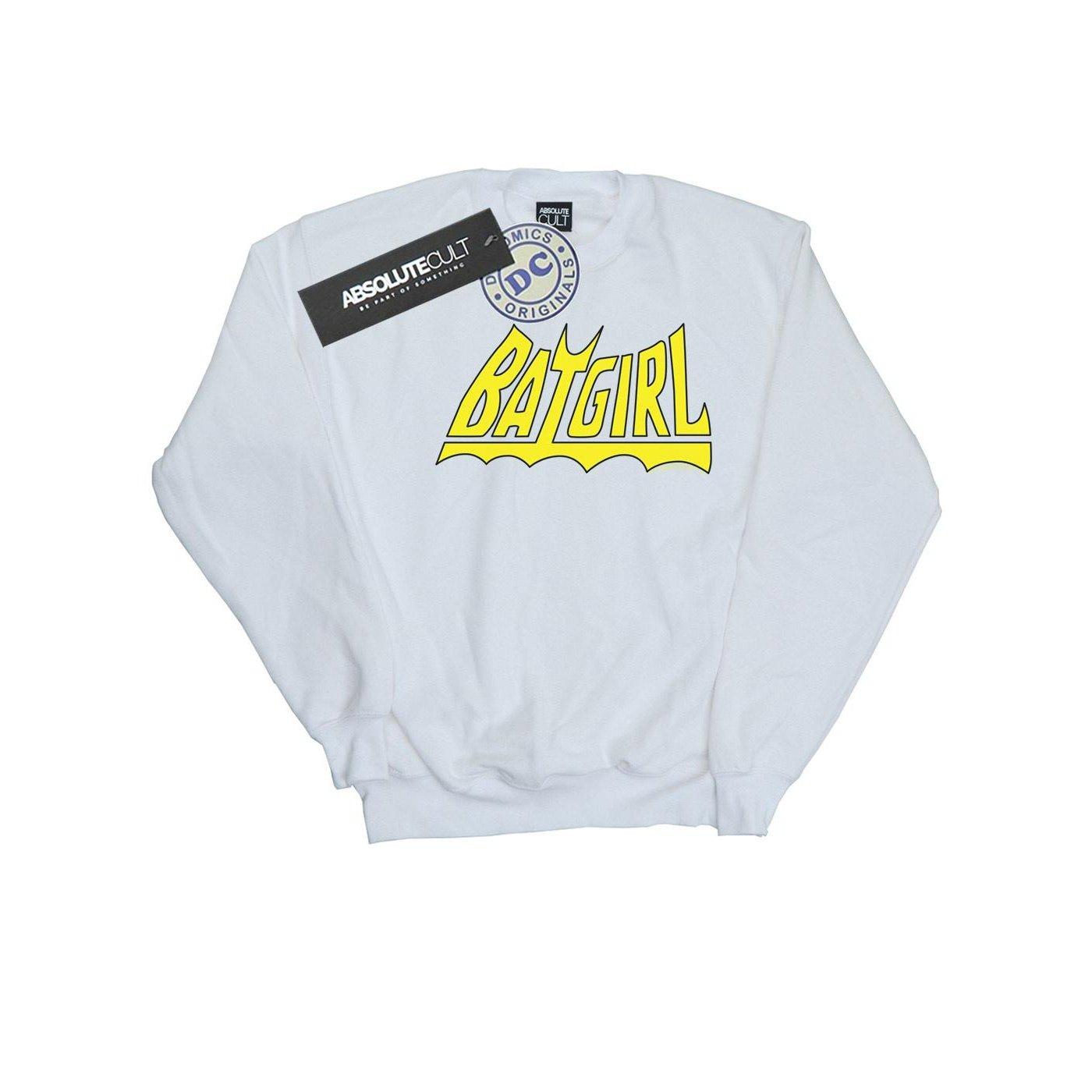 Image of Batgirl Logo Sweatshirt Jungen Weiss 140/146