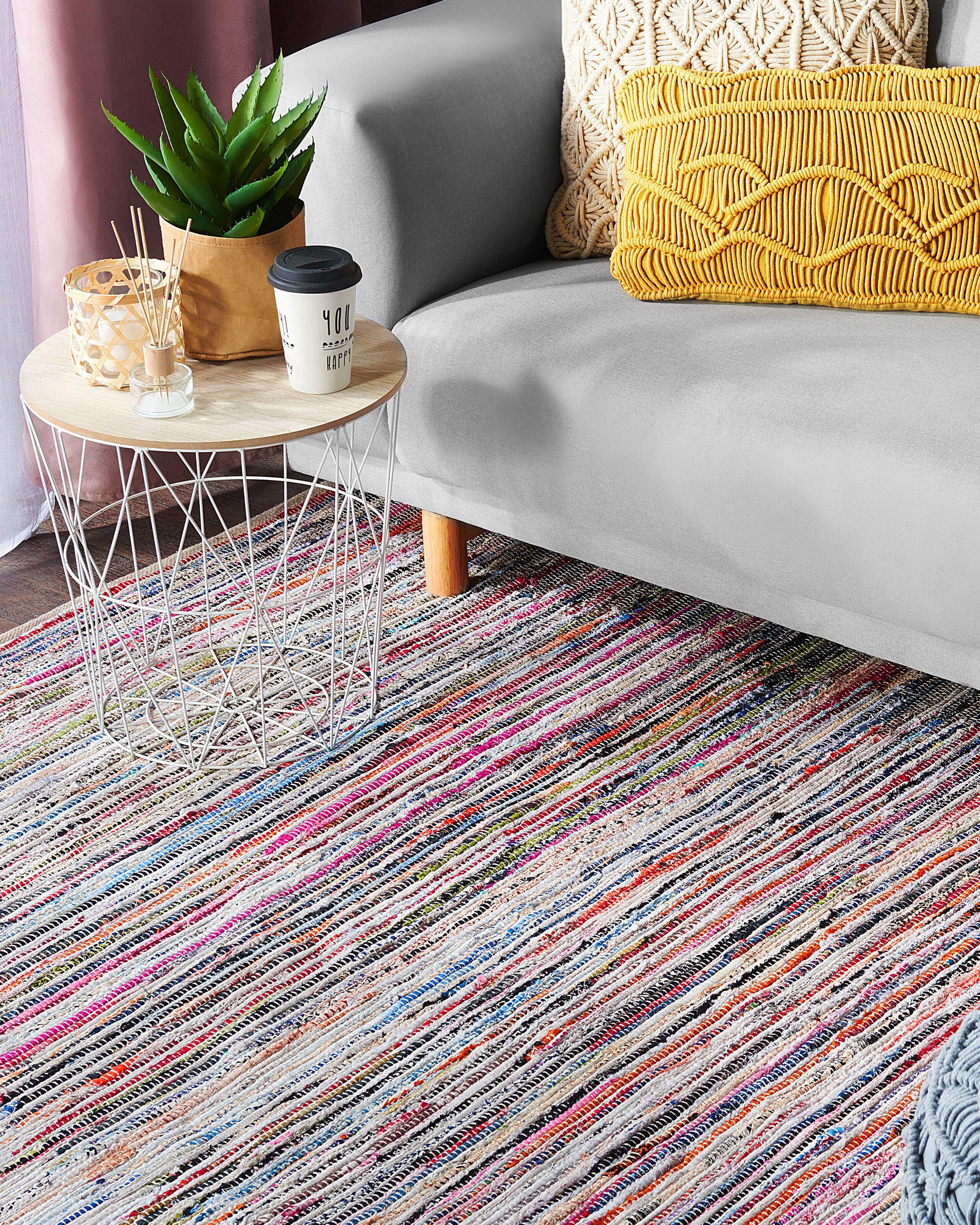 Beliani Tapis en Coton Boho MERSIN  