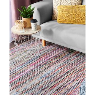 Beliani Tapis en Coton Boho MERSIN  