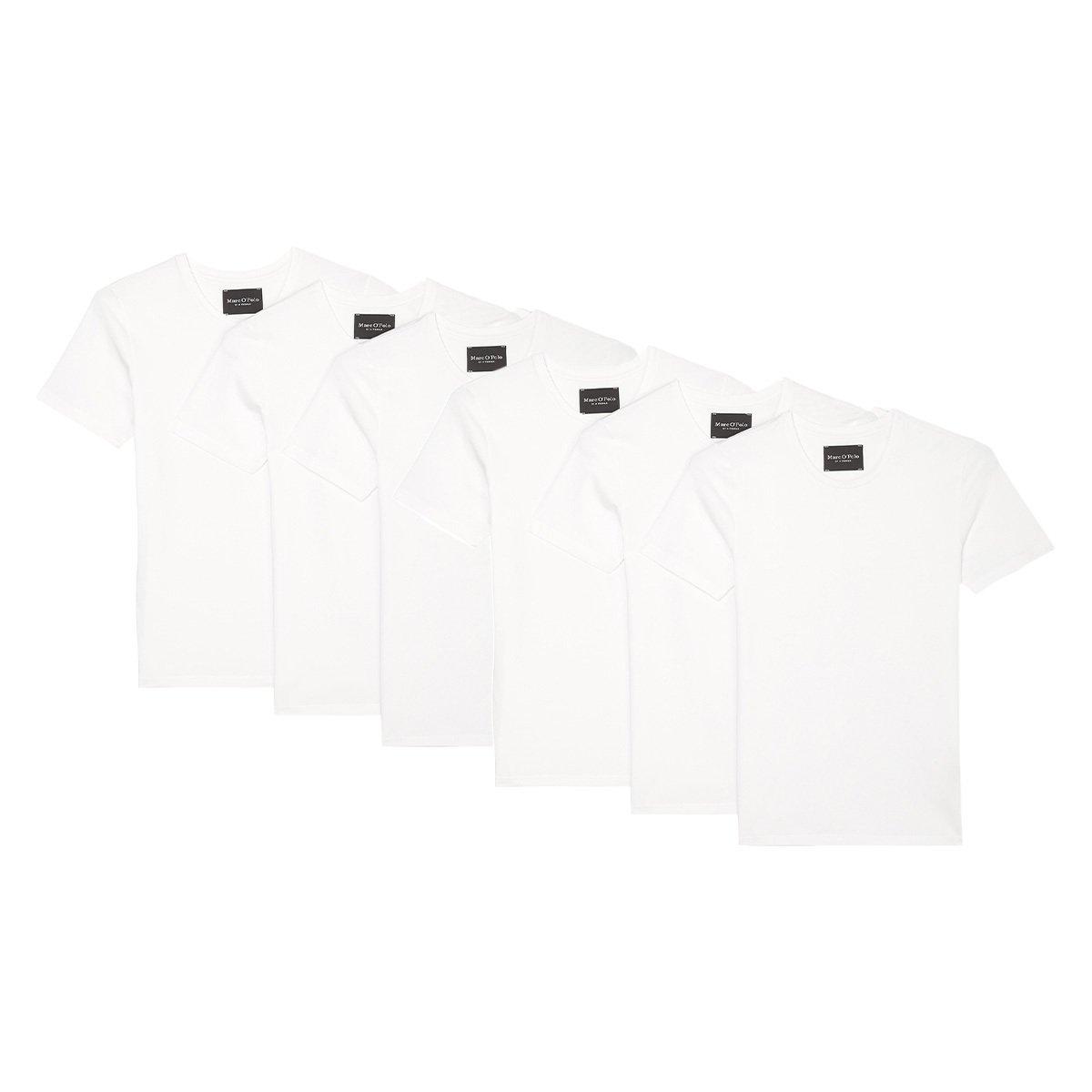 Marc O'Polo  6er Pack Essentials Organic Cotton - Unterhemd  Shirt Langarm 