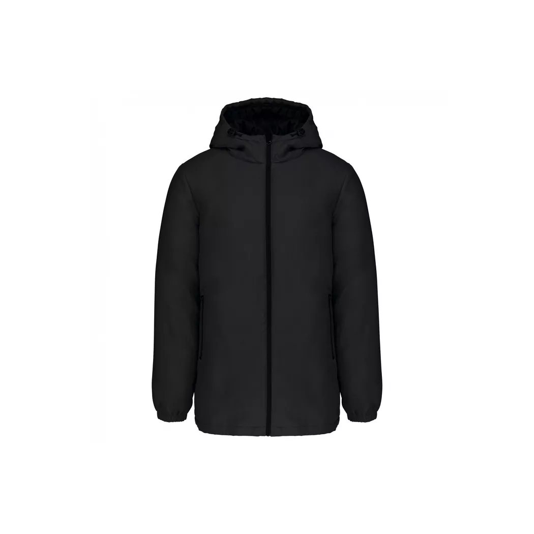Kariban - Recycelter Parka mit Kapuze, für Damen, Schwarz, Größe XL