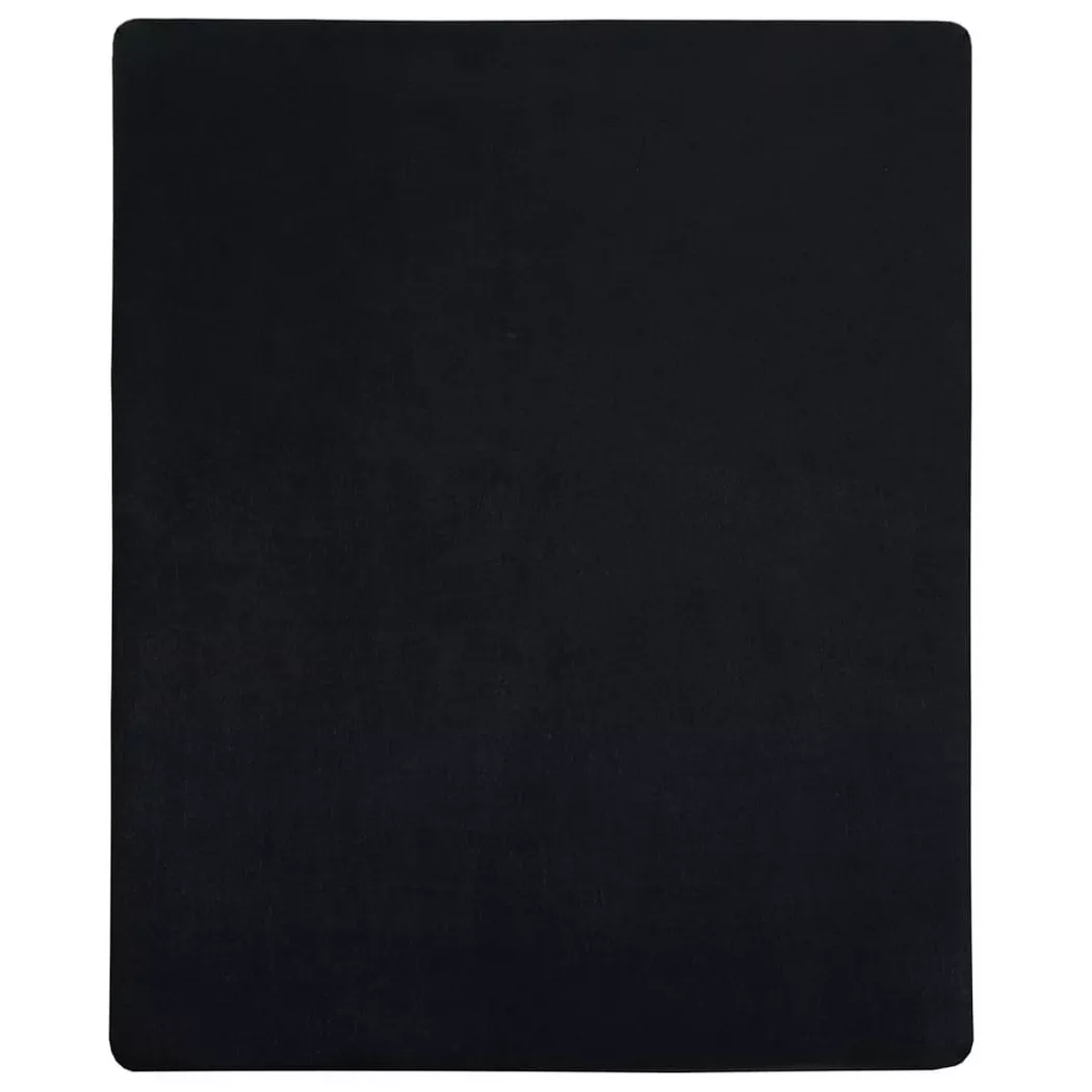VidaXL - Jersey spannbettlaken baumwolle, Jersey Baumwoll Spannbettlaken, Onesize, Schwarz
