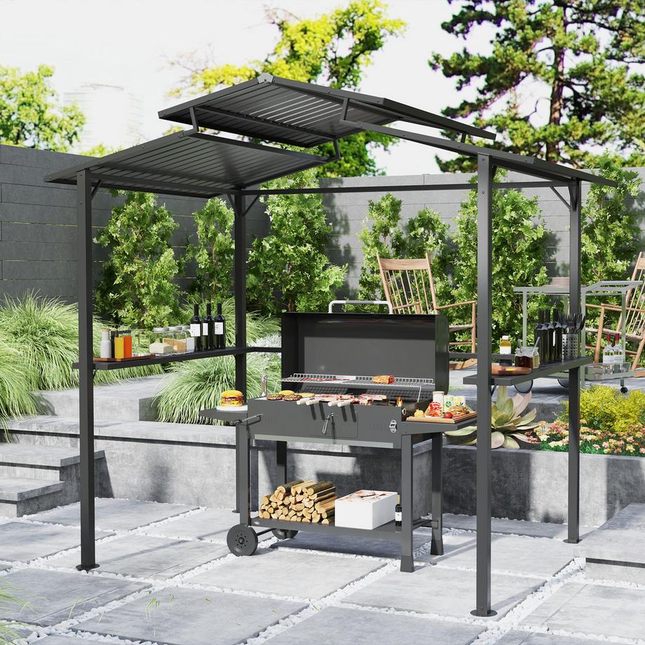 Outsunny Pavillon barbecue  