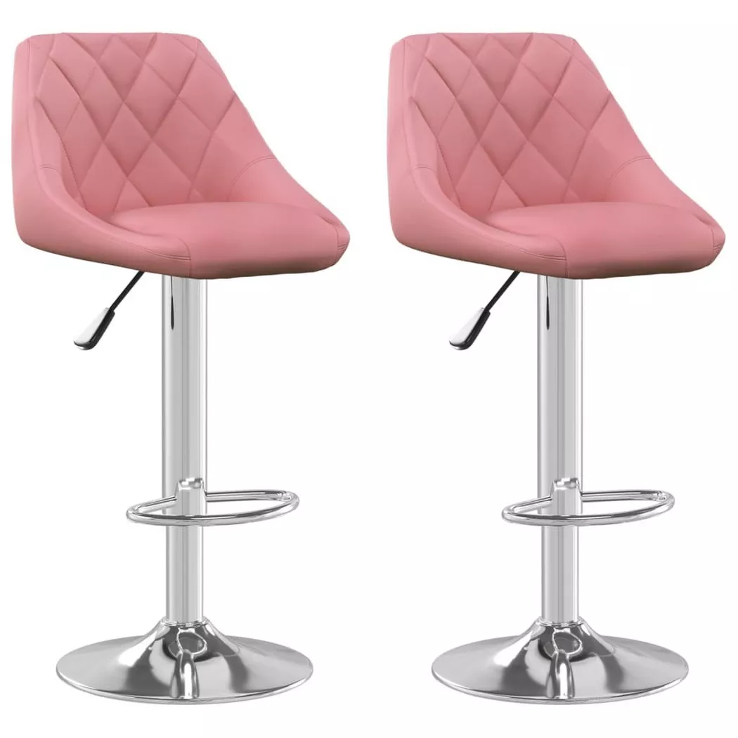 VidaXL - Barhocker samt, One Size, Pink