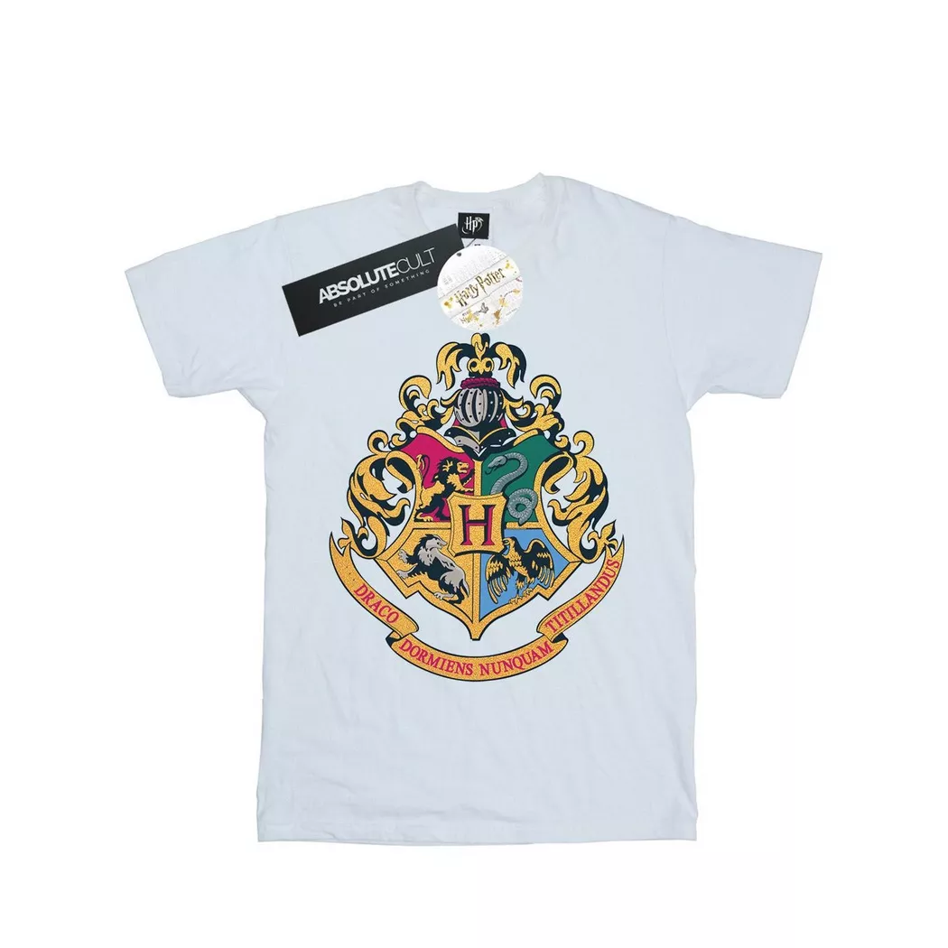 HARRY-POTTER - Hogwarts TShirt, für Damen, Weiss, Größe XXL