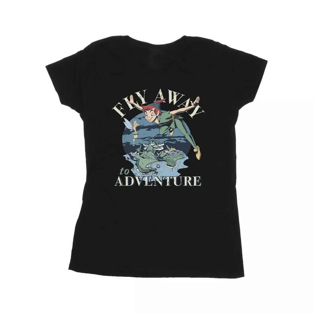 Disney - Fly Away To Adventure TShirt, für Damen, Schwarz, Größe XL