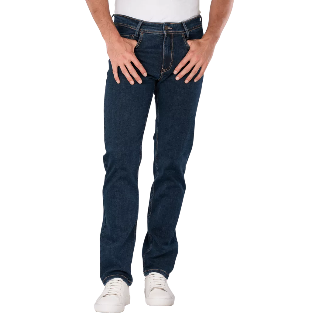 Mac - Arne Jeans Straight Fit Alpha Denim, für Herren, Nachtblau, Größe W42