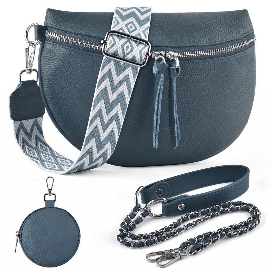 Sac à Bandoulière Pour Téléphone Portable, Véritable Sac à Bandoulière avec 2 Larges Bretelles