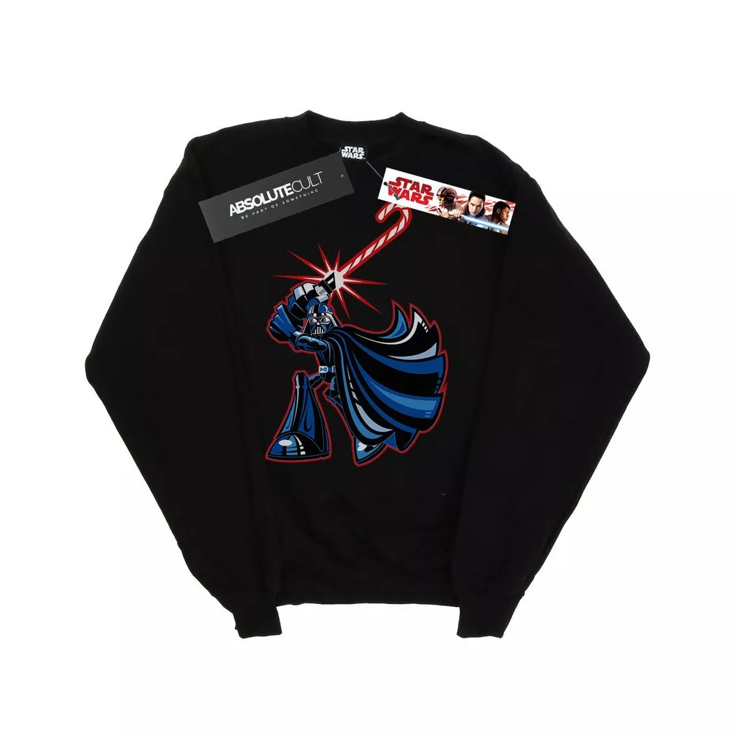 STAR WARS - Candy Cane Sweatshirt, für Herren, Schwarz, Größe S