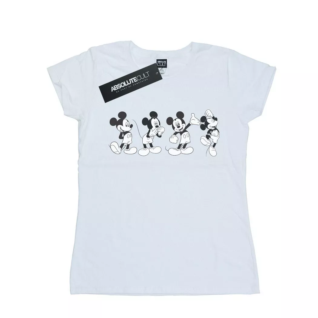 Disney - Four Emotions TShirt, für Damen, Weiss, Größe L