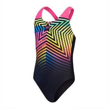 Costume da bagno 1 pezzo per bambina Speedo Digital Placement Splashback