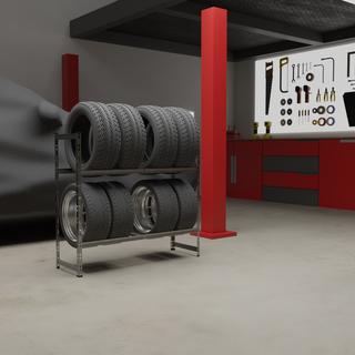 Northix Reifenregal für 8 Räder  