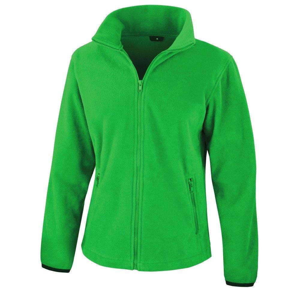 Image of Core Fashion Fit Fleeceoberteil Fleecejacke Damen Grün XS