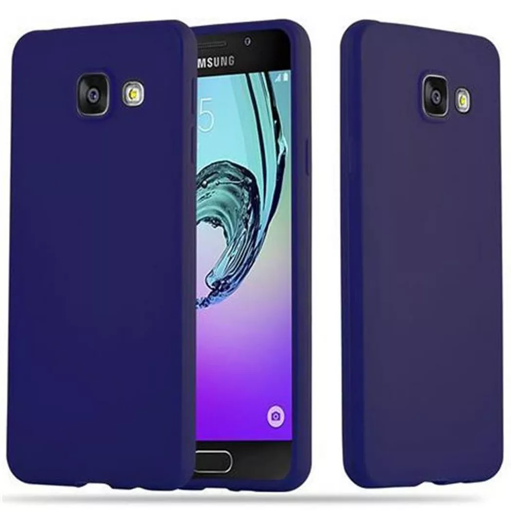 Cadorabo - Hülle für Samsung Galaxy A3 2016 TPU Silikon Candy, Dunkelblau