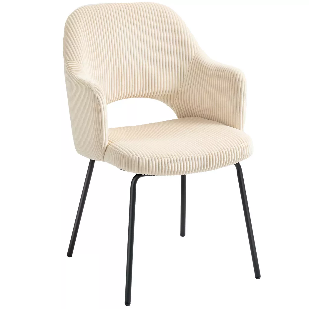 HOMCOM - Esszimmerstuhl, One Size, Beige