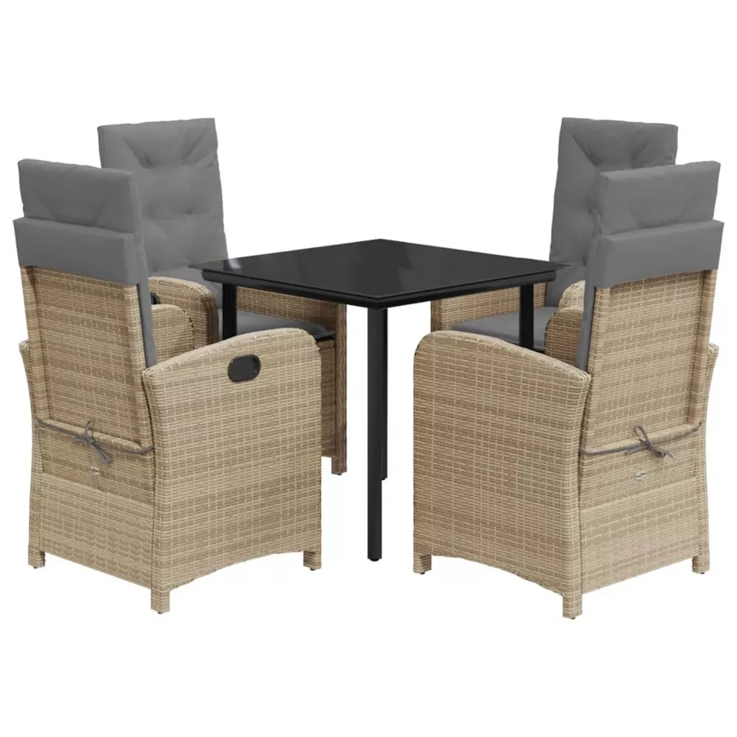 VidaXL - Garten essgruppe poly-rattan, One Size, Beige