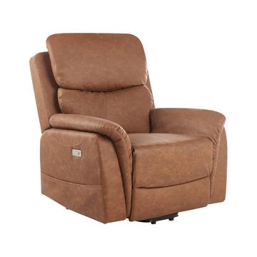 Fauteuil inclinable électrique en Cuir écologique vegan Moderne GLORIE