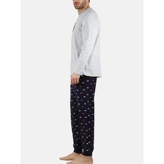 Admas  Pyjama Hausanzug Hose und Oberteil Wide And Low 