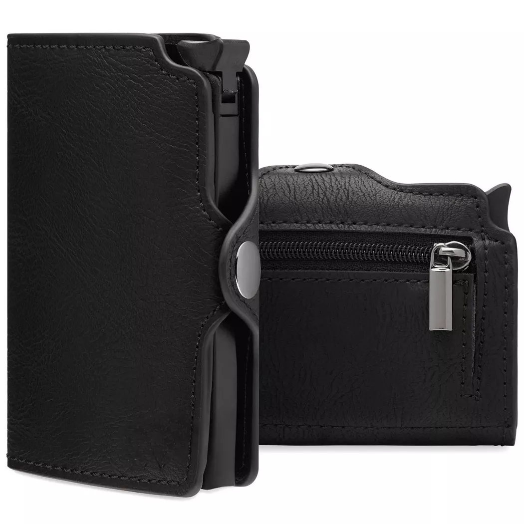 Only-bags.store - 1 Geschütztes Kartenetui | Kartenhalter mit RFID-Schutz, für Damen, Schwarz, Größe Onesize