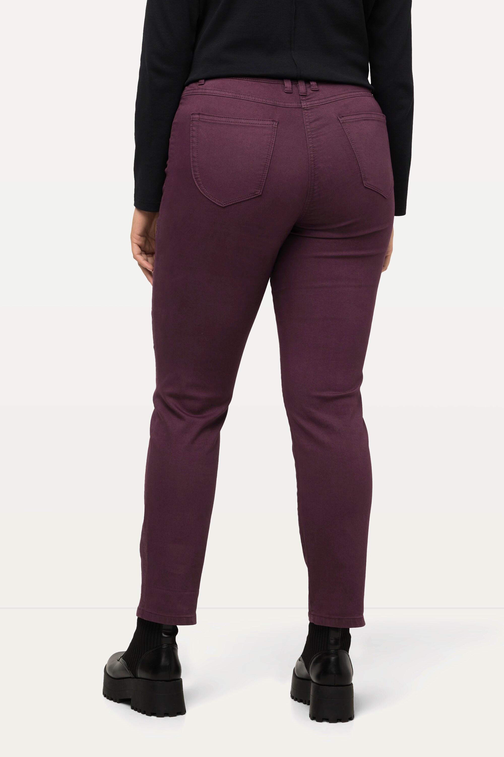 Ulla Popken  Pantaloni cargo modello Sammy dal taglio della gamba ampio con bordo decorativo 