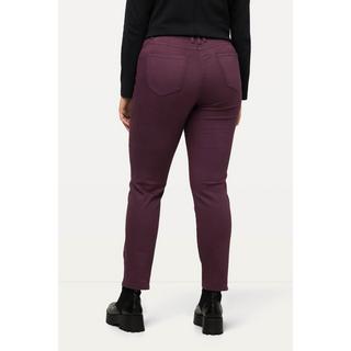 Ulla Popken  Pantalon cargo Sammy, ruban fantaisie, coupe droite 