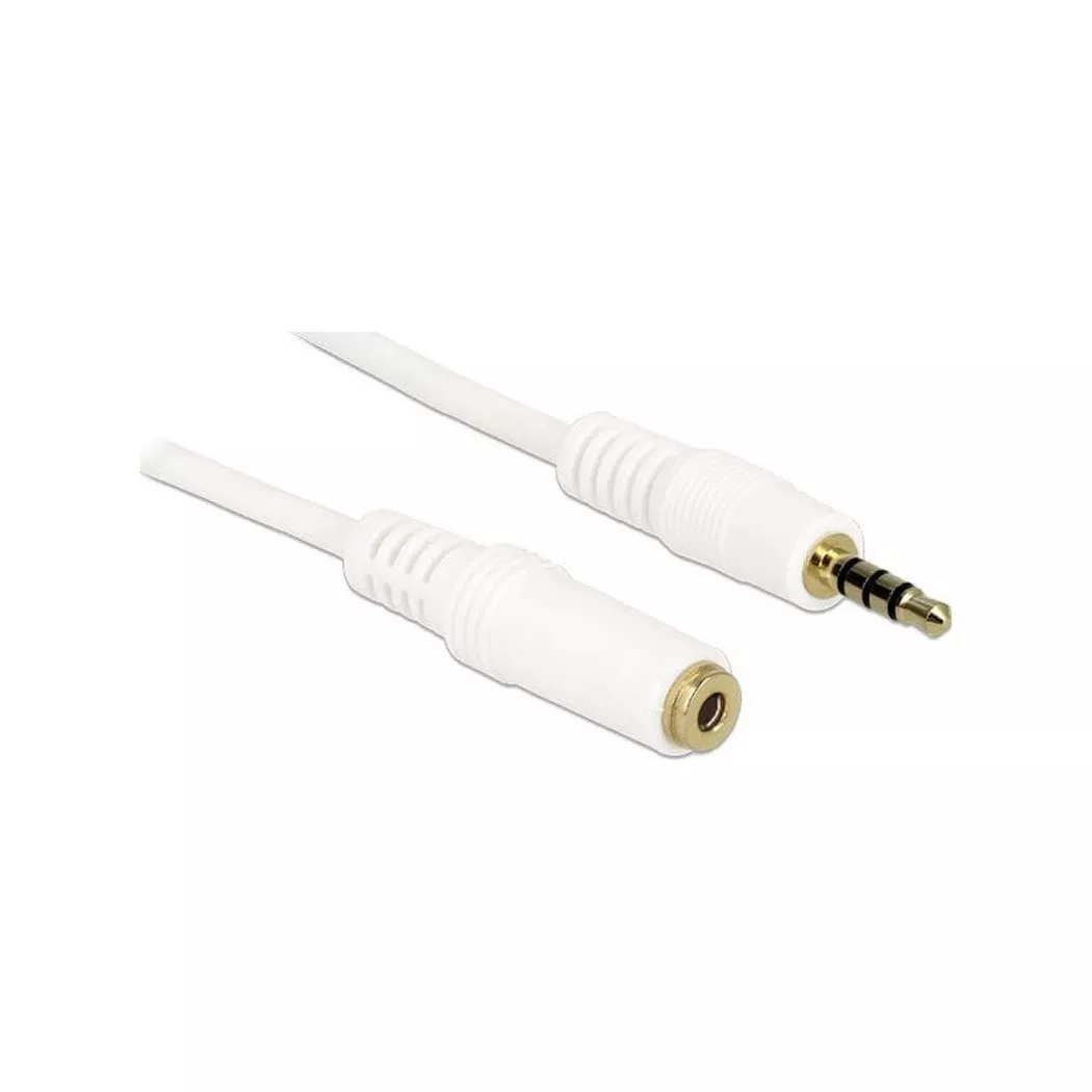 DeLock - Audio-Kabel 3,5 mm Klinke - 3,5 mm Klinke 2 m, Weiss, One Size