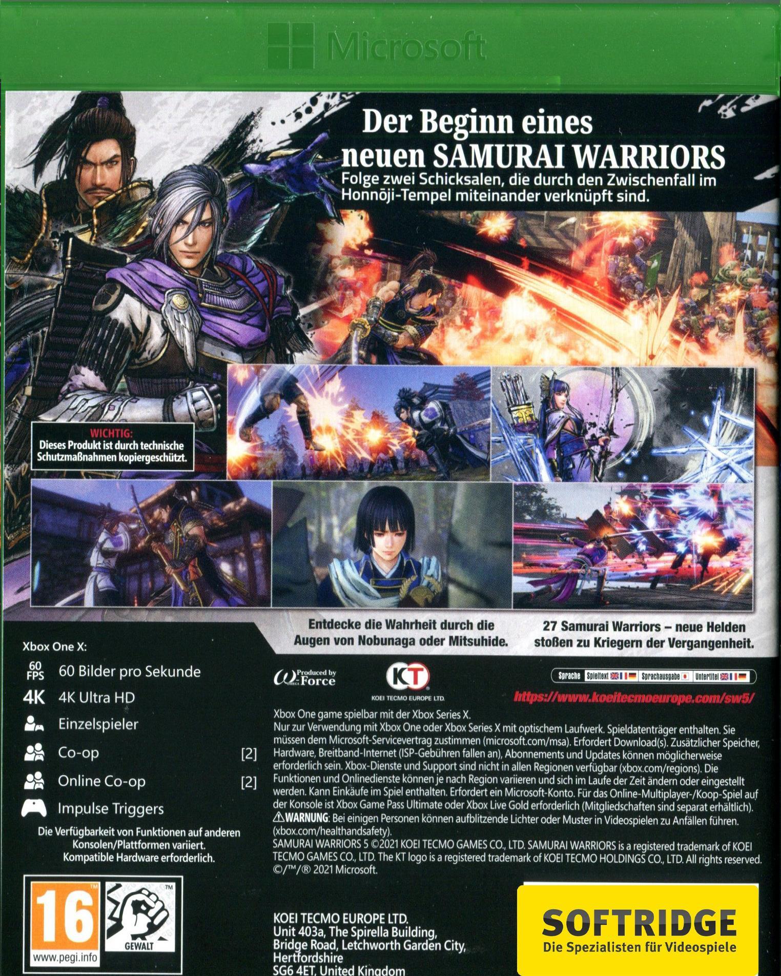 Koei Tecmo  Samurai Warriors 5 