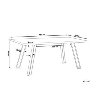 Beliani Table de repas en MDF Moderne GRAHAM  