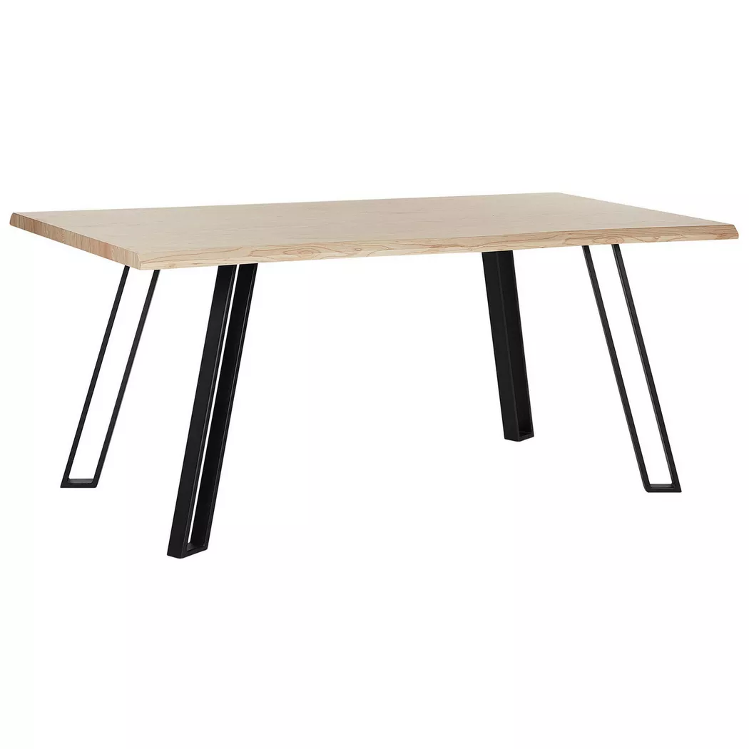 Beliani - Esstisch aus MDF-Platte  GRAHAM, One Size, Braun Bunt
