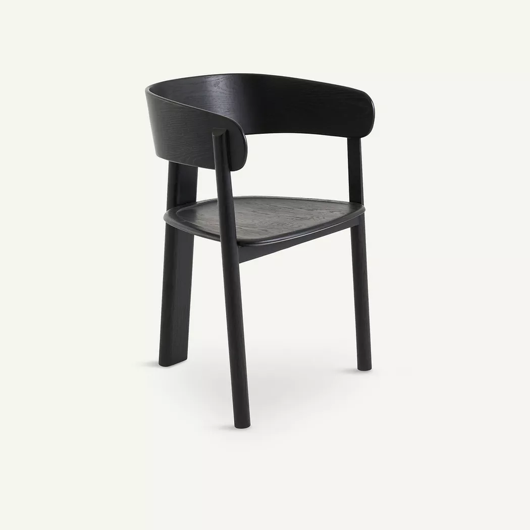 AM.PM - Tischsessel aus Eiche und Marais-Furnier, One Size, Schwarz