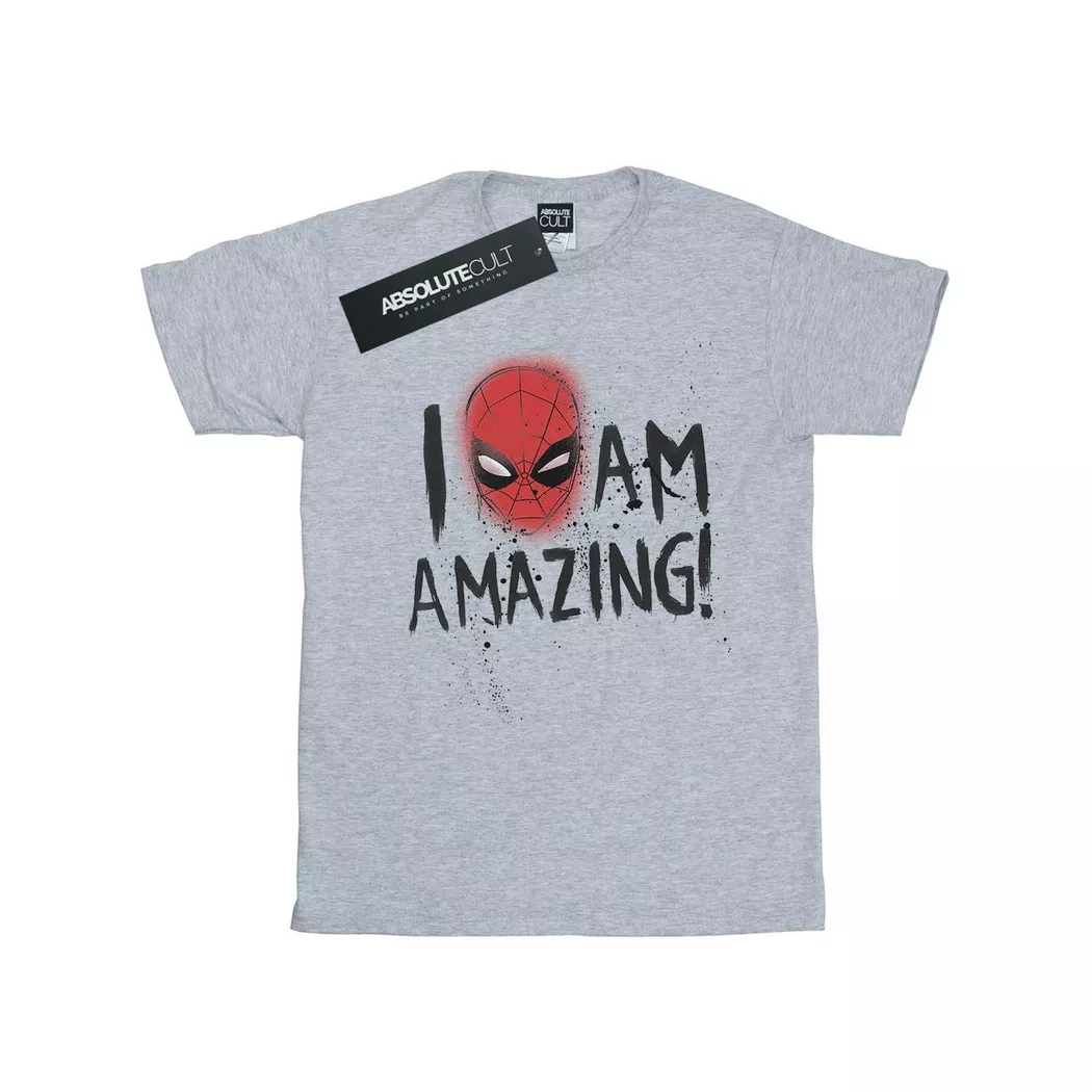 MARVEL - I Am Amazing TShirt, 128, Grau