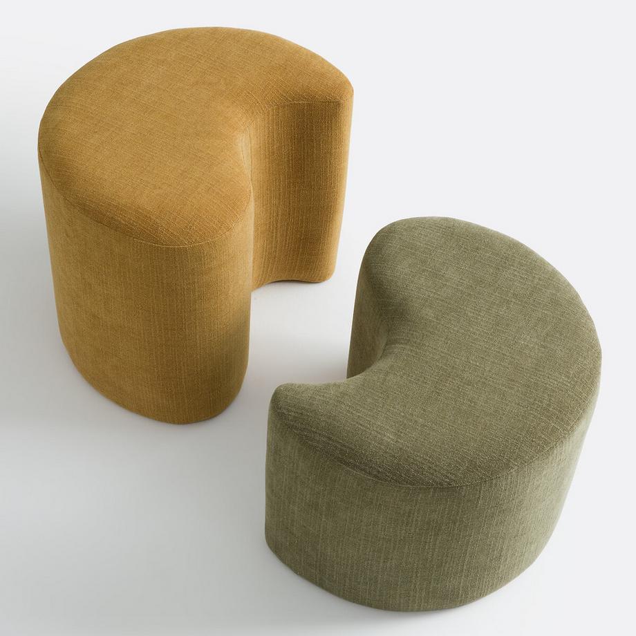La Redoute Intérieurs Set aus 2 zweifarbigen Hockern  