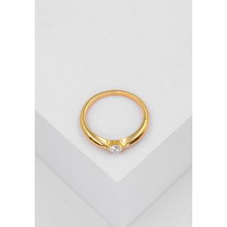 MUAU Schmuck  Solitaire Ring Diamant 0.25ct. Gelbgold 750 