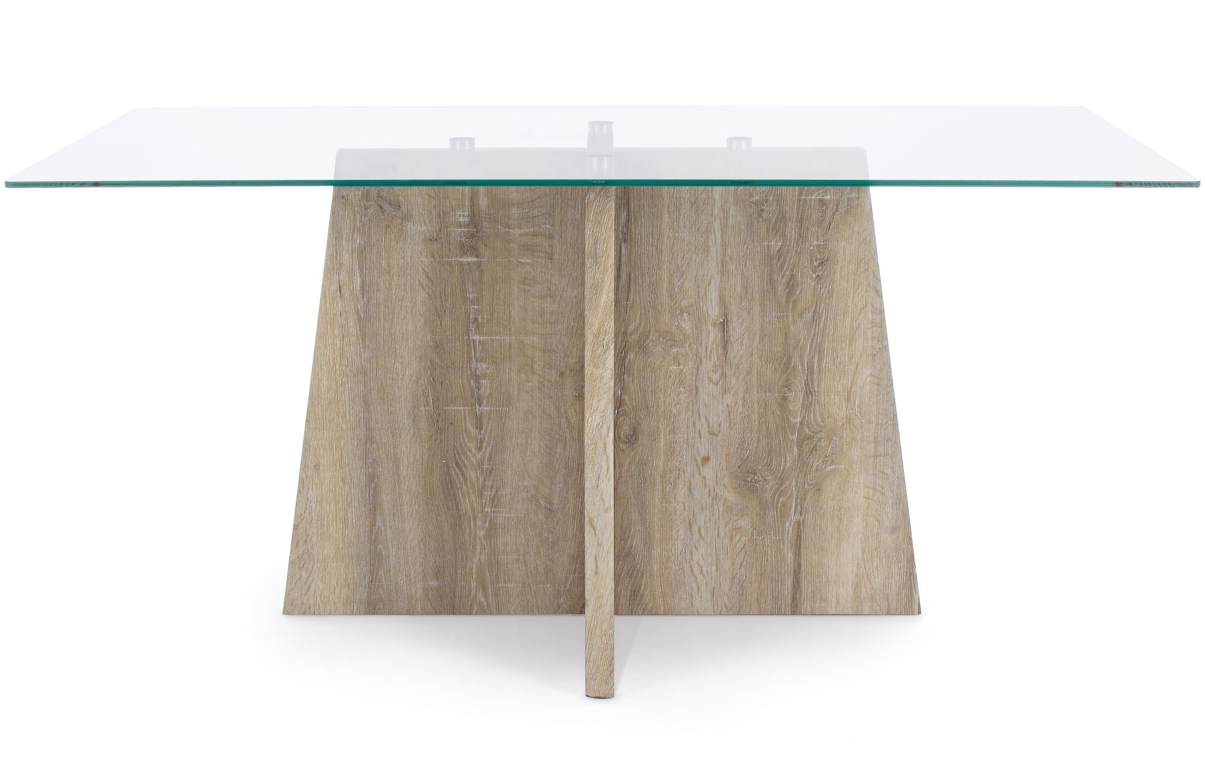 mutoni Table en verre Kenya Cross 160x90  