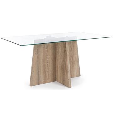 Table en verre Kenya Cross 160x90