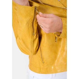 RICANO  Lederjacke, Bikerjacke mit Reverskragen 