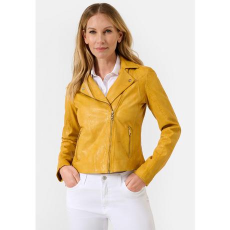 RICANO  Lederjacke, Bikerjacke mit Reverskragen 