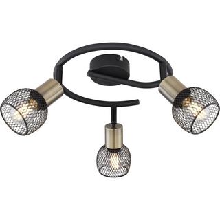 mutoni Spot Fiastra métal noir mat 3xE14  