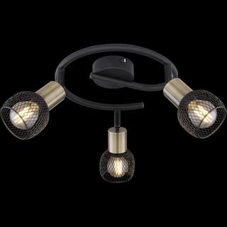 mutoni Spot Fiastra métal noir mat 3xE14  