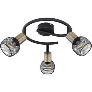 mutoni Spot Fiastra métal noir mat 3xE14  