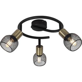 mutoni Spot Fiastra métal noir mat 3xE14  