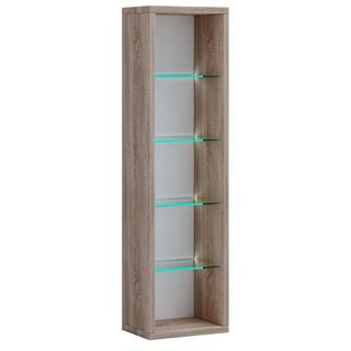 VCM Holz CD DVD Regal | Bücherregal | Aufbewahrung | Maße H. 77 x B. 21 x T. 14 cm | Standregal - Rasato L  