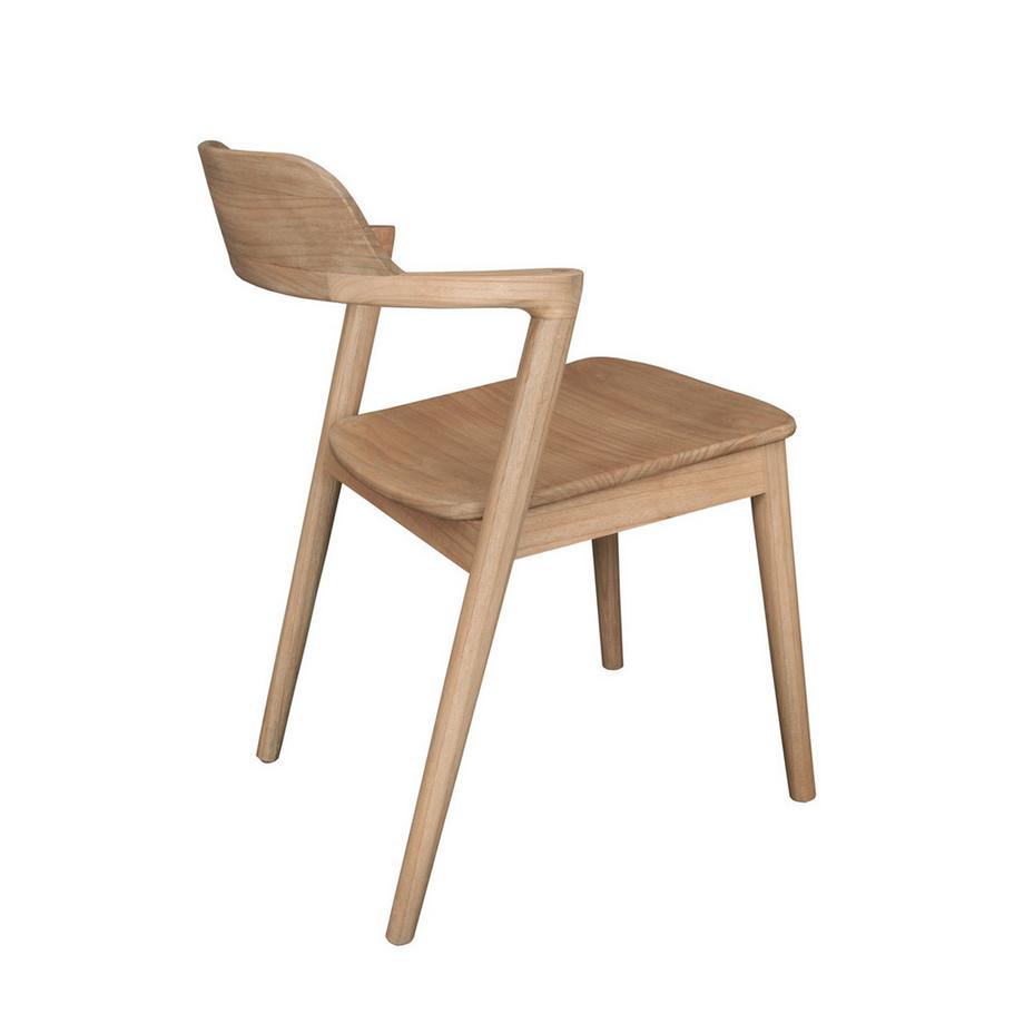 mutoni Chaise avec accoudoirs Nordica nature  