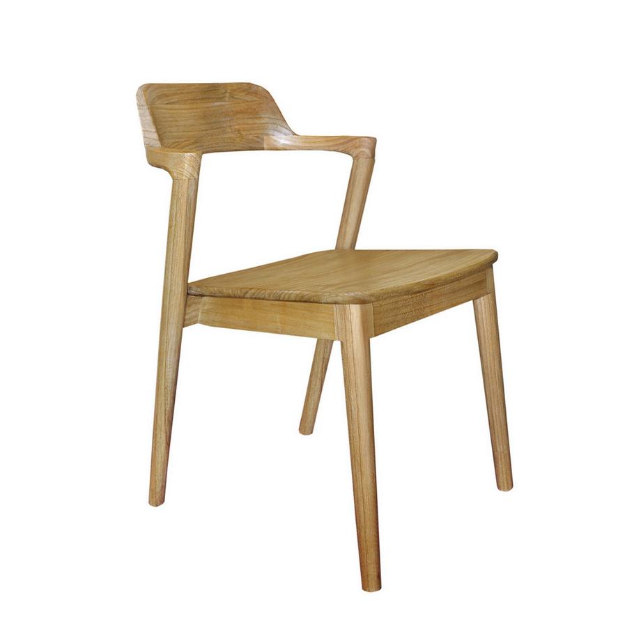 mutoni Chaise avec accoudoirs Nordica nature  