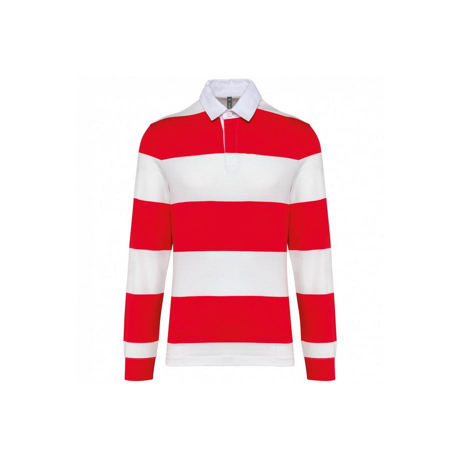 polo a righe, maniche lunghe