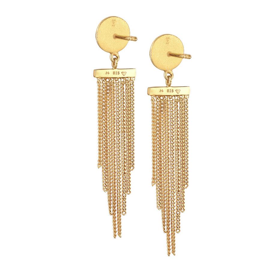 Elli  Ohrringe Plättchen Ketten Look Elegant 