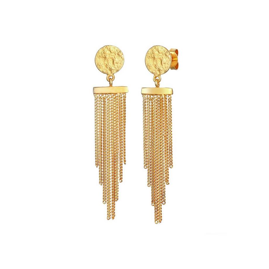 Elli  Ohrringe Plättchen Ketten Look Elegant 