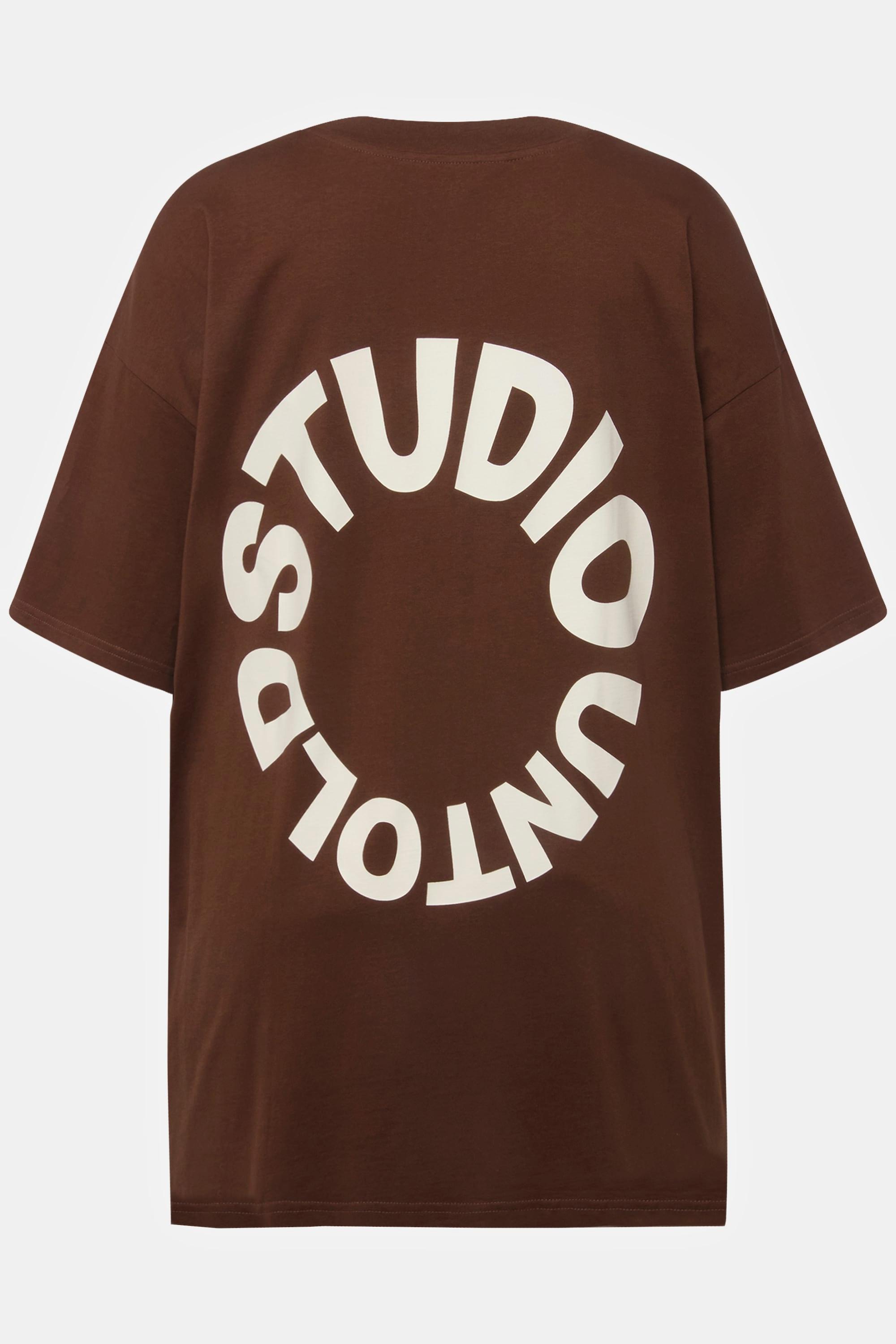 Studio Untold  T-shirt oversize, col rond, imprimé dans le dos 